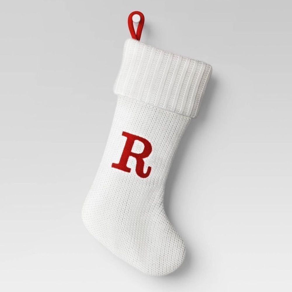 Wondershop Cream Knitted Monogram R In Red Color - Picture 5 of 5